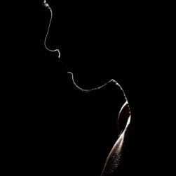 silhouette photo of woman
