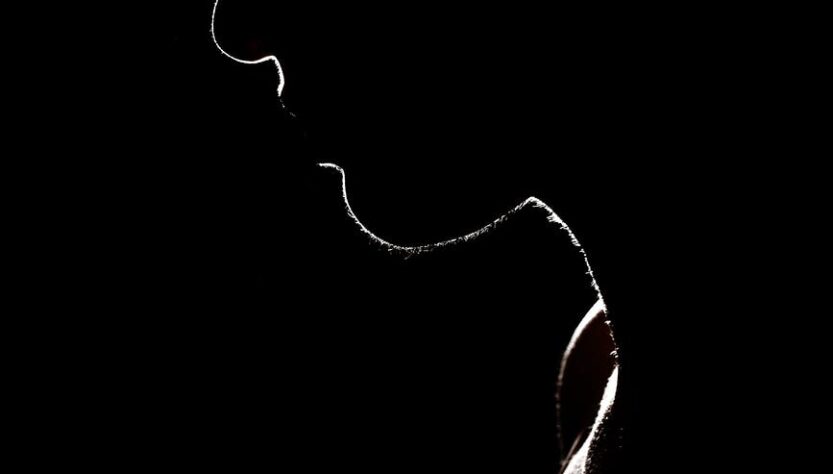 silhouette photo of woman