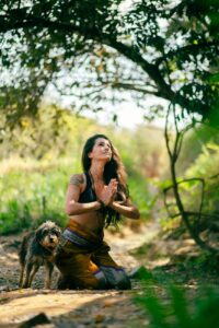 woman doing exercises